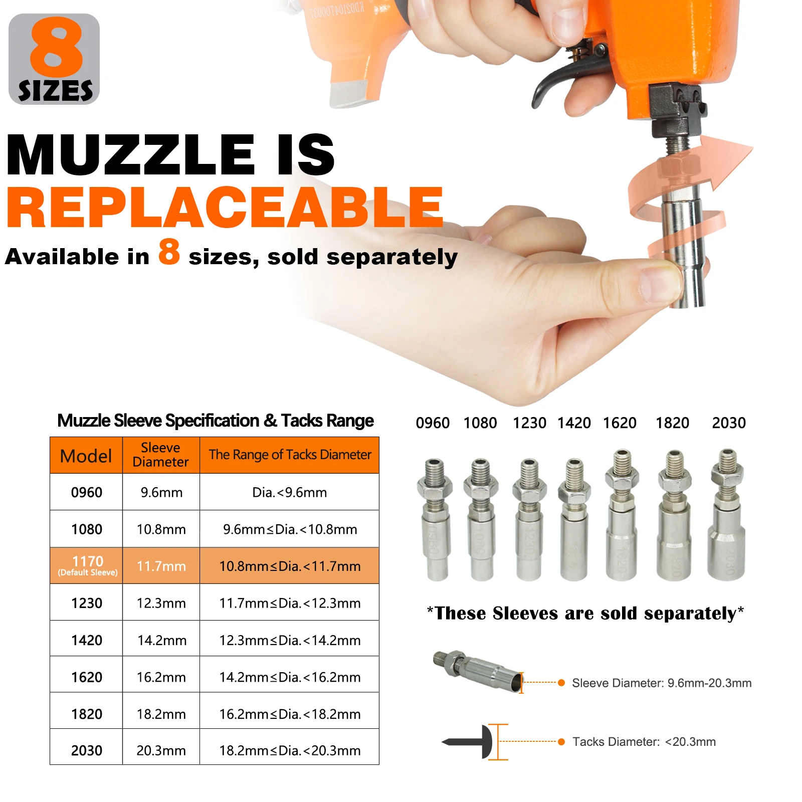 KAMSIN Pneumatic Decorative Pin Nailer with Loading Board, Finish Upholstery Tacks Stapler for Furniture 4