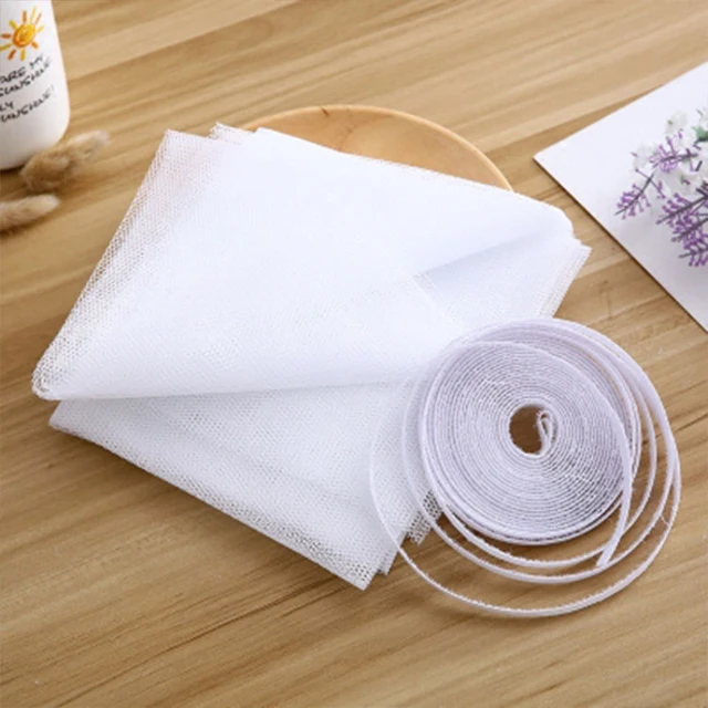Anti-mosquito Window Screen Customizable Size Self Adhesive Window Mosquito Net Summer Insect Proof Door Mosquitonet For Windows 3