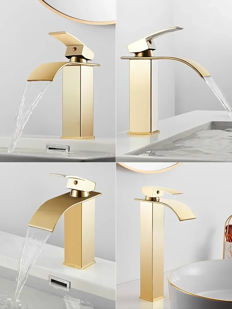 

Vidric Vidric Wholesale And Retail Deck Mount Waterfall Bathroom Faucet Vanity Vessel Sinks Mixer Tap Cold And Hot Water Tap