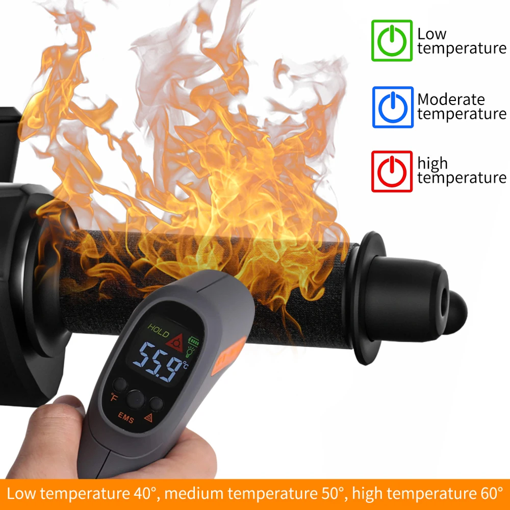 

Motorcycle Quick Loading And Unloading Electric Heated Handle Heating Grips Set Handlebar Warmer Grip Cover 12V