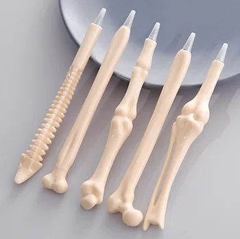 (5 pezzi/set) Ossa penna di lusso materiale scolastico carino cancelleria accessori per ufficio penne per la scrittura forniture di cancelleria per ufficio