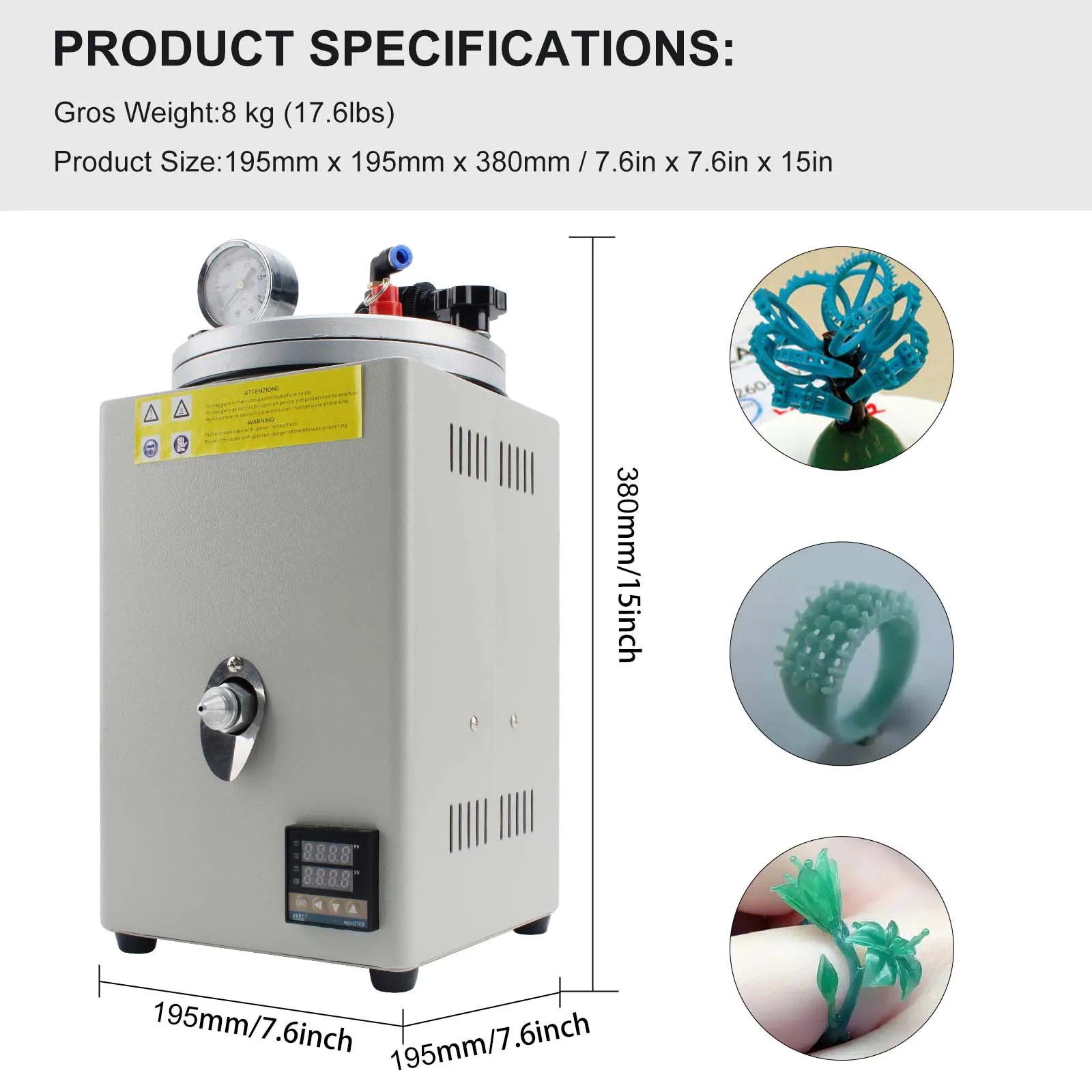 Pump Injection Wax Machine Jewelry Processing Equipment Casting Version Jewellers jewellery tools - 2