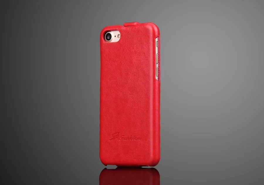 Genuine Leather Vertical Flip Luxury Phone Cover Case