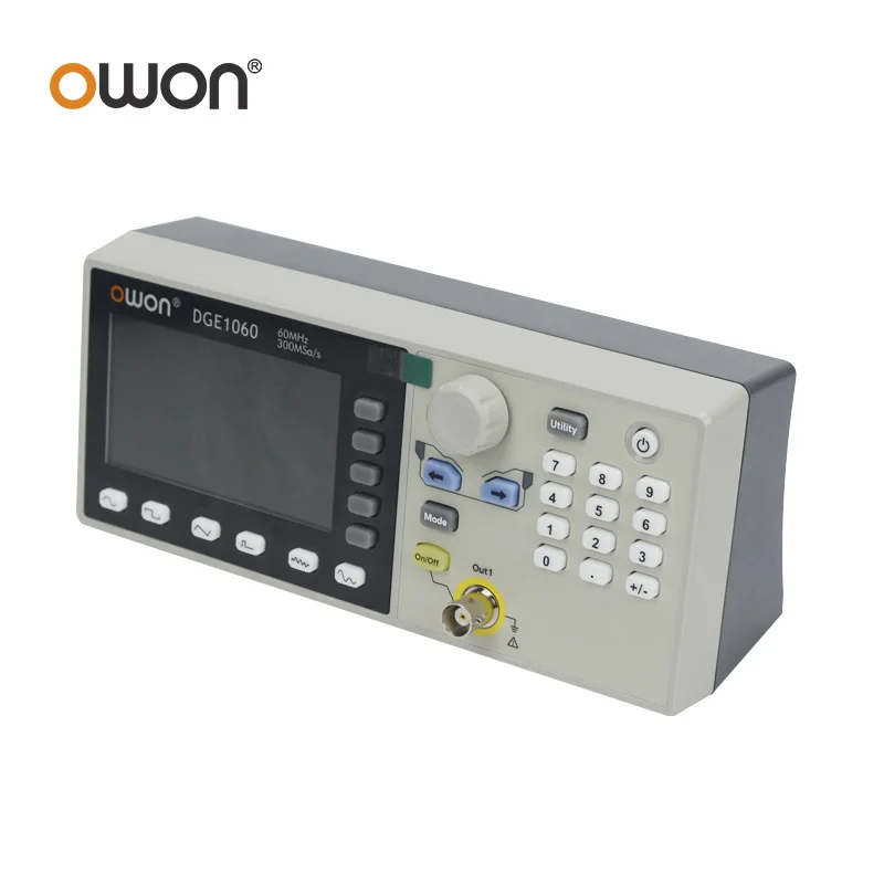 OWON DGE1030 DGE1060 30MHz Arbitrary Waveform Generator Single Channel 1CH 3.6inchs Benchtop 14bits Waveform Generator 3