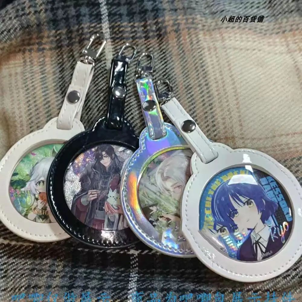 Multi-Color Badge Bag Gift 58/75mm Transparent Window Badge Display Bag Ornaments Key Chain Protector badge holder badge holder keychain anime badge case anime keychain badge