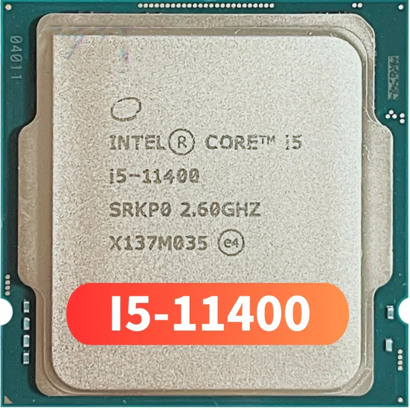 Intel Core I5-11400 Nuovo Processore Cpu I5 11400 2.6 Ghz A Sei Core A Dodici Thread L3 = 12M 65W Lga 1200 Intel Core I5-11400 Nuovo I5 11