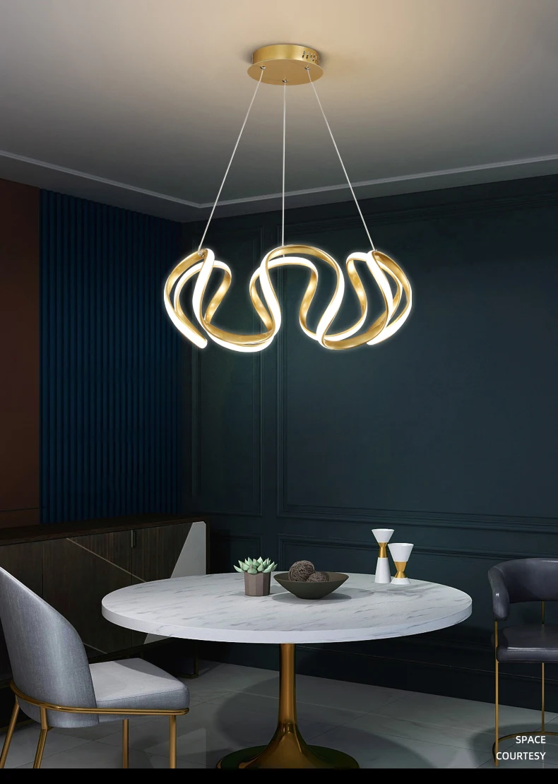 ceiling chandelier Modern LED Chandelier For Dining Room Kitchen Living Room Bedroom Decorate Ceiling Pendant Lamp Gold Nordic Design Hanging Light wayfair chandeliers