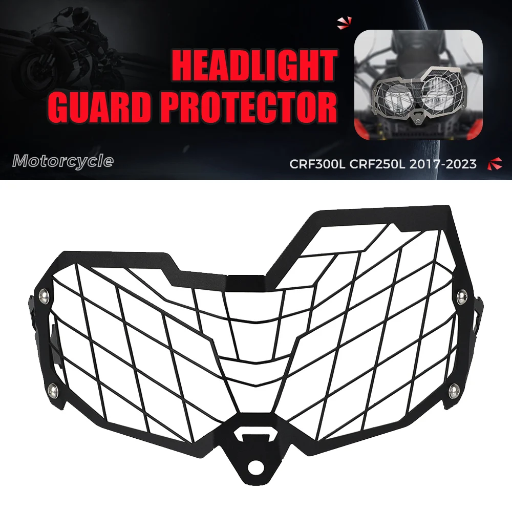 

Headlight Protector Guard Cover For Honda CRF 300L 250L CRF300L CRF250L CRF 300 L Rally 2017 2018 2019 2020 2021 2022 2023 2024