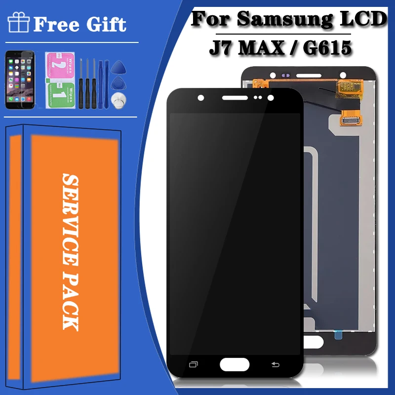 

Протестированный ЖК-дисплей 5,7 дюйма для Samsung J7 Max, сенсорный экран G615F G615FU Для Smaung J7 MAX G615F/DS LCD