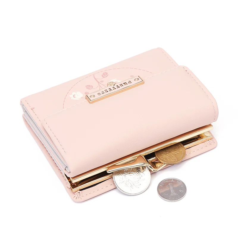 FALAN MULE Small Wallet for Women Genuine Leather Bifold card holder RFID  Blocking Coin Purse - Walmart.com