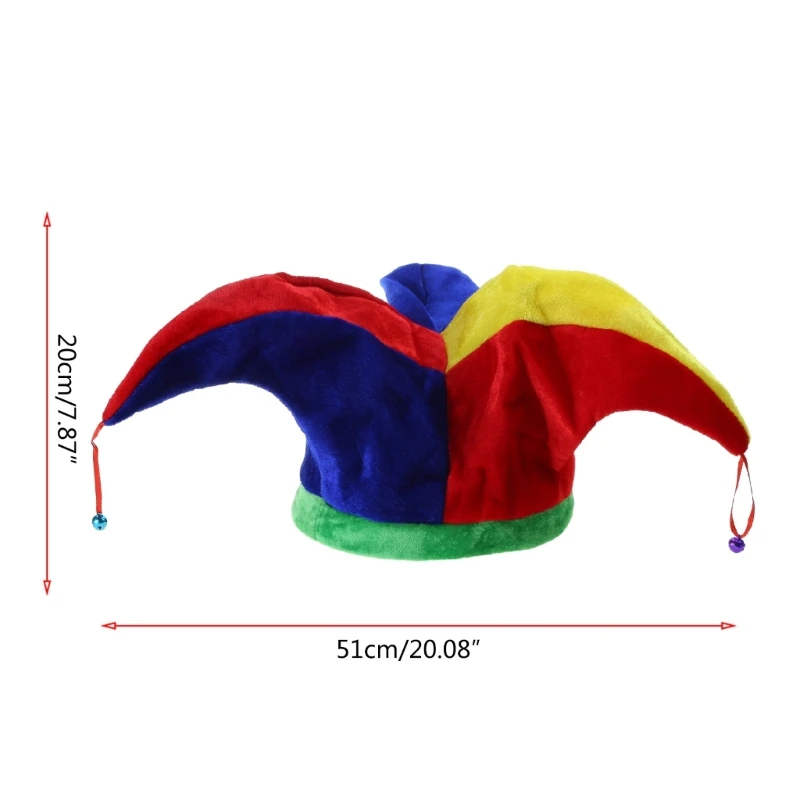 Halloween Clown Hat Colorful Funny Circus Party Hats Caps Kids Adults Cosplay Props Masquerade Party Dress Decor