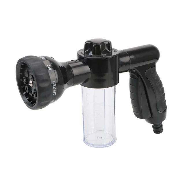 Foam Spray Hose Nozzle Soap Sprayer Water Hose Nozzle With Dispenser Multi  Patterns Hose Attachment Watering Accessory For 워터건 - AliExpress