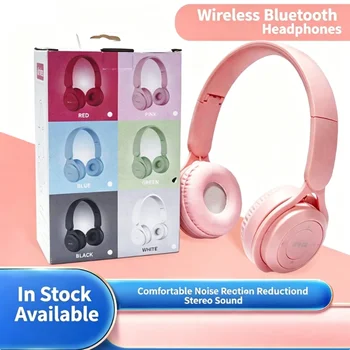 Cuffie Bluetooth Hi-Fi Wireless Over-Ear con Microfono e Riduzione del Rumore, Comode per Viaggi e Uso Domestico