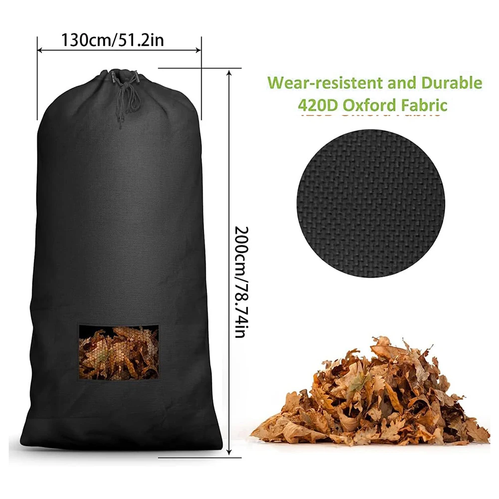 Sacchetto Per Erba E Foglie - Impermeabile, Riutilizzabile, Per Tosaerba E Trattorini, Capienza 45 Piedi&sup3;