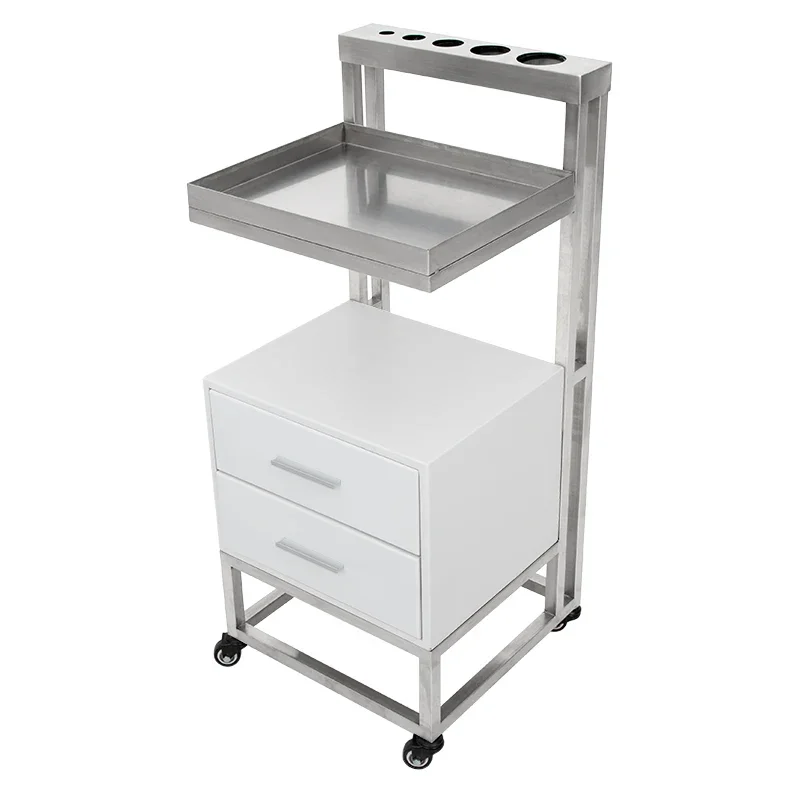 

Stainless Steel Tool Cabinet Hair Salon Trolley Dyeing and Perming Dedicated Drawer Cabinet