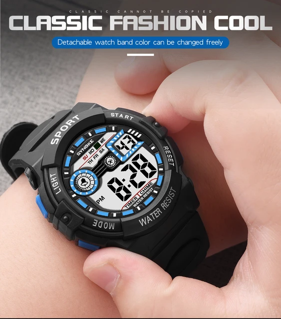 Digitaluhr Wasserdichte Sportuhren Herren Herren Digital Uhr