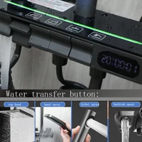 KEMAIDI Shower System Digital Display Shower Faucet Set Wall Mount 4 Functions Rain Shower Hot Cold Mixers with Bidet Sprayers 2