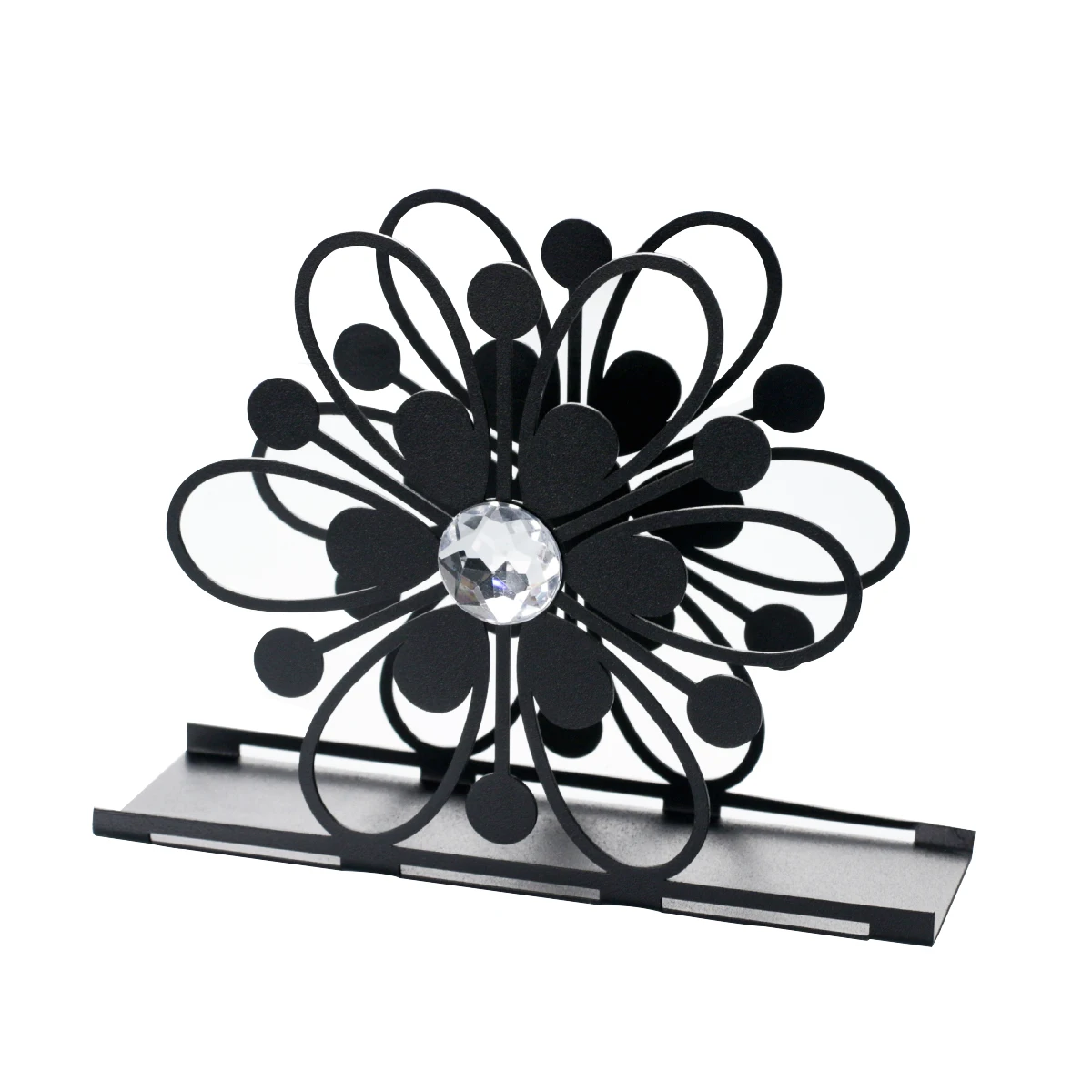 1 Metal Creative Napkin Holder Modern Simple Flower Napkin Holder Suitable for Restaurant Hotel Cafe Vertical Paper Towel Holder 4
