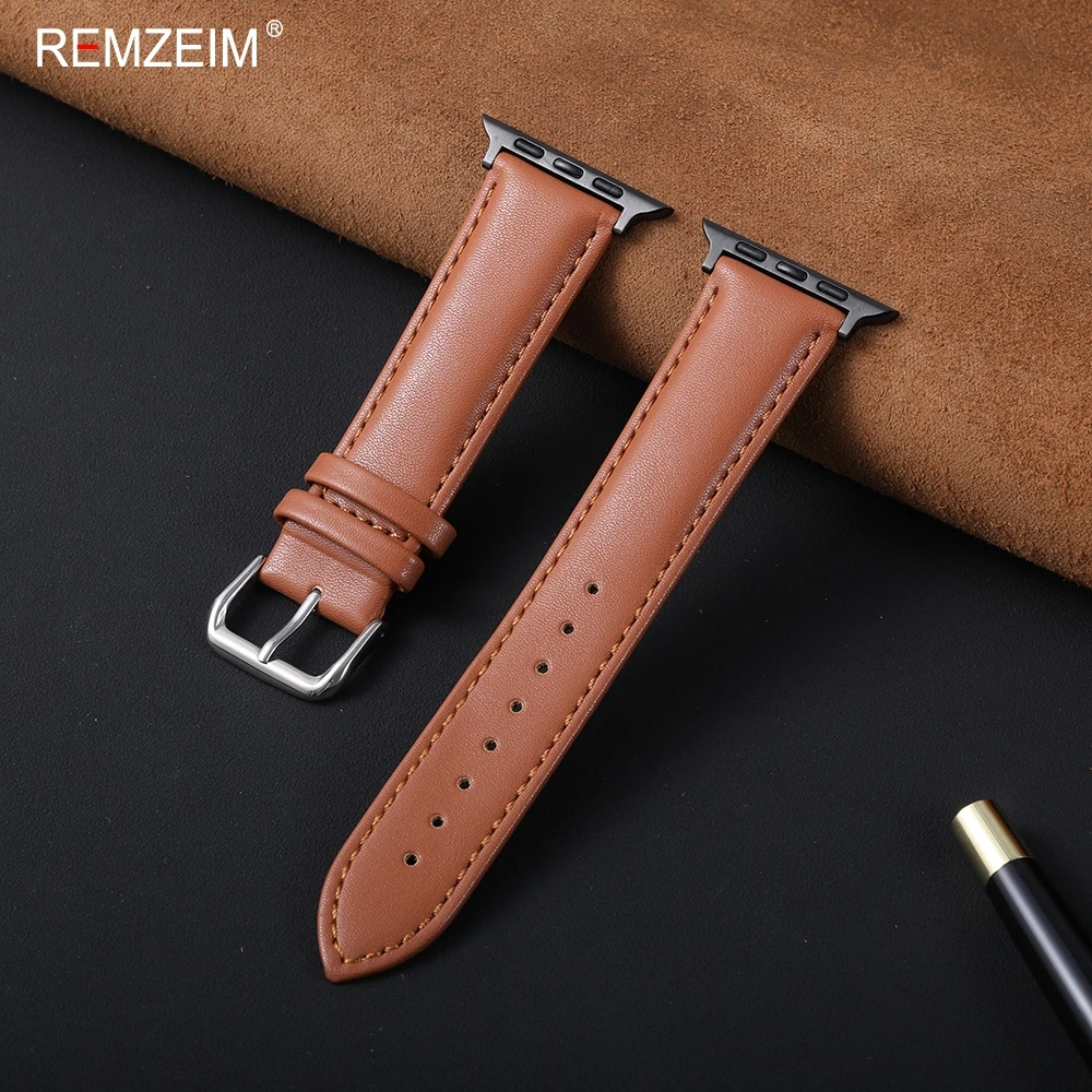 Premium Leather Watch Strap - Elegant and Versatile Sport Bracelet