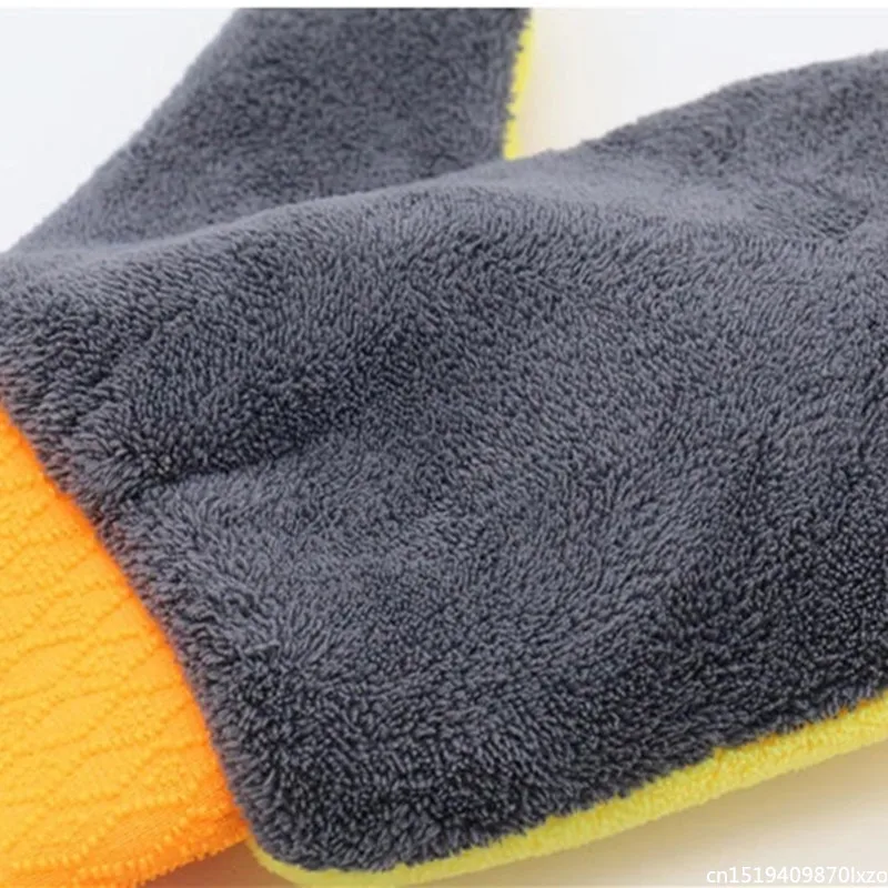 Waterproof Car Wash Microfiber Chenille Gloves Thick Car Cleaning Mitt Wax Detailing Brush Auto Care Double-faced Glove