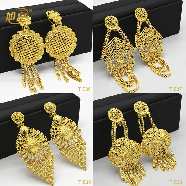 Light weight Gold Chandbali earrings | Art of Gold Jewellery, Coimbatore