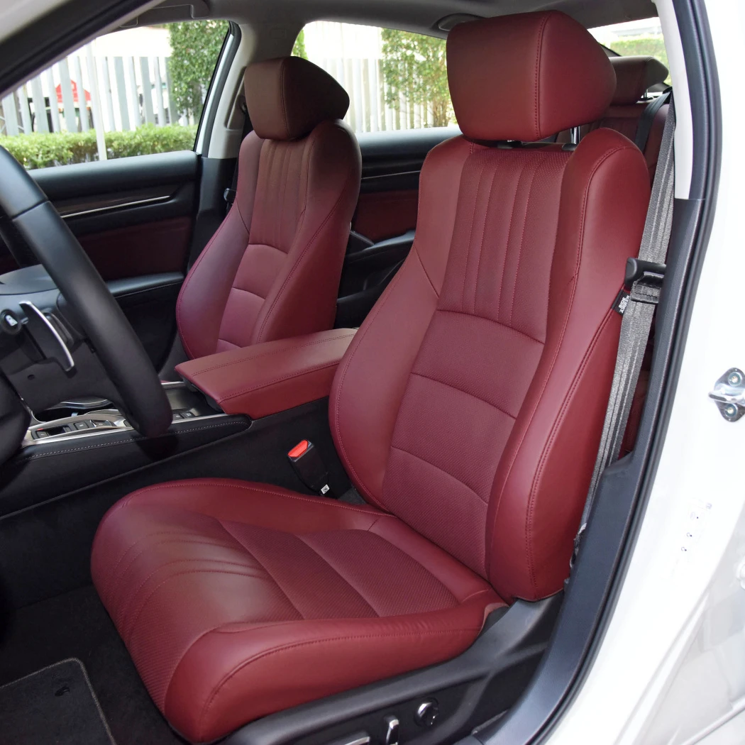 For Honda Accord 2018 2019 2020 2021 2022 Custom Fitted Faux Leather Car Seat Covers Full Set