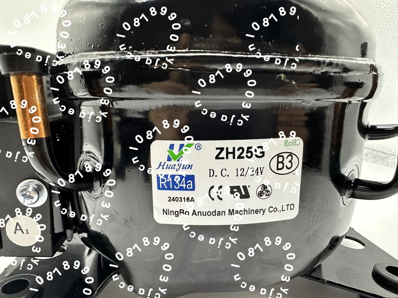 Brand new compressor 12v24 volt 12 volt car freezer outdoor refrigerator DC compressor ZH25G 35G 4