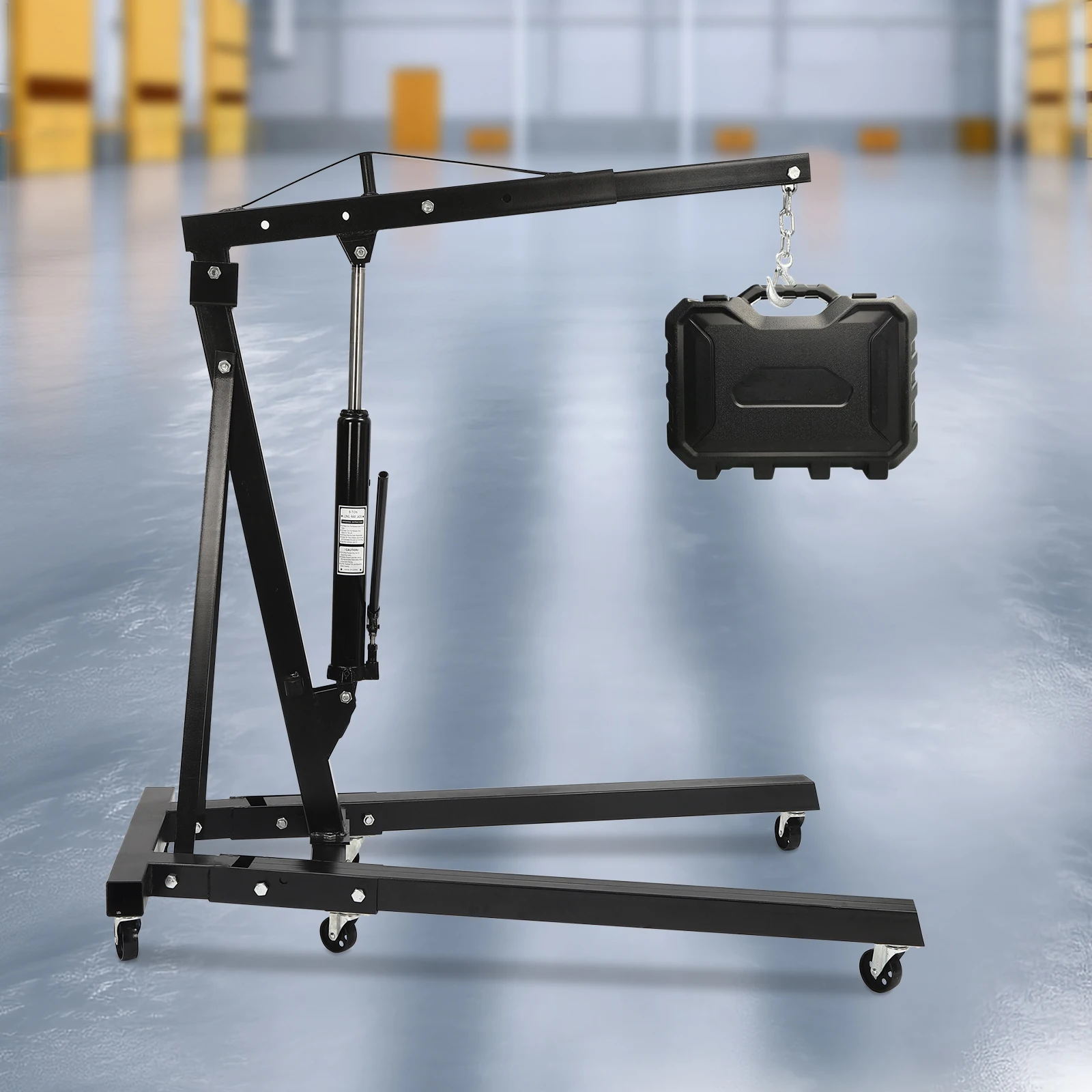 Engine Hanger Engine Crane Hydraulic Car Crane 2T Ton Folding Mobile Auto Maintenance Tool