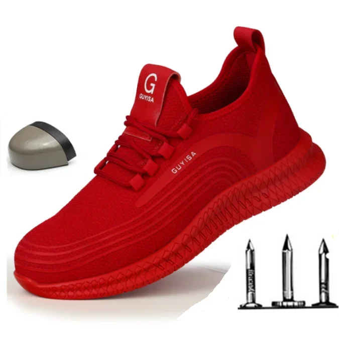Brand Steel Toe Cap Men Women Work Safety Shoes Lightweight Impact Resistant Men Shoes Indestructible Designer Sneakers