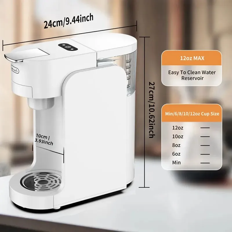 Portable Fully Automatic Coffee Machine 110V-240V Capsule Coffee Machine Capsule/Powder Dual-Use Restaurant Hotel Espresso 2