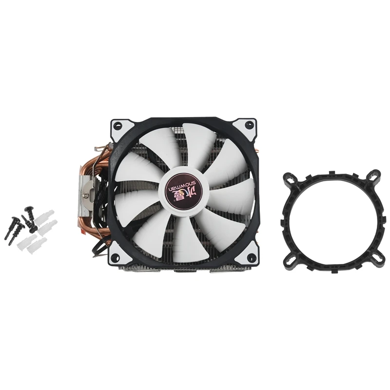 SNOWMAN M-T6 4PIN CPU Cooler Master 6 Heatpipe Double Fans 12Cm Cooling Fan LGA775 1151 115X 1366 Support AMD