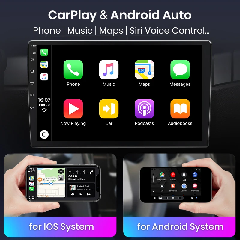 AWESAFE V1 AI Voice Wireless CarPlay Android Auto Radio For Multivan T5 2003-2015 4G Car Multimedia GPS 2din autoradio