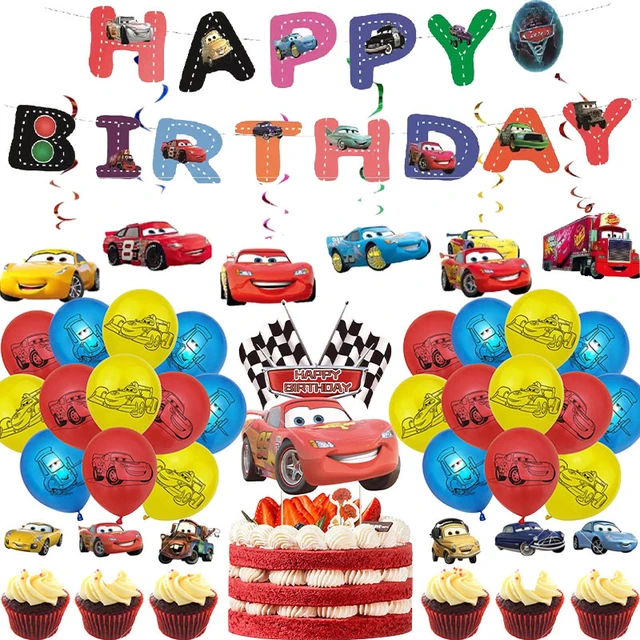 Disney mcqueen lightning carros decoração do bolo topper ornamentos  crianças menino festa de aniversário suprimentos carro corrida do chuveiro  do bebê presente - AliExpress
