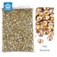 Bulk Wholesale Sunshine Non Hotfix Rhinestones Flatback Diamond стразы Glitter Glass Nail Art Crystals for Nails Wedding Dress 1