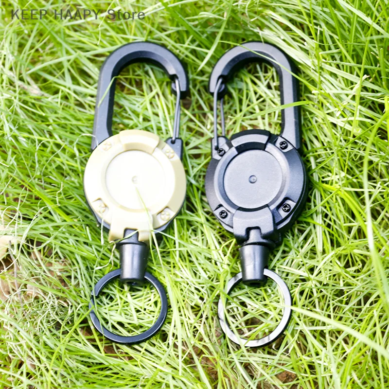 Anti-theft Keychain Key Ring Carabiner Hook