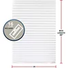 Pleated Window Paper Shades Light Filtering Blinds White 36" x 69" (Pack of 6 Temporary Blinds),MT1050 3