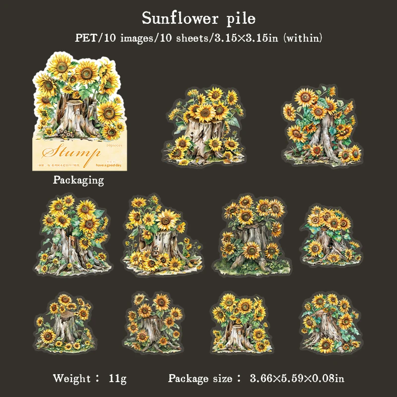 200 Adesivi Scrapbooking Fiori E Piante – Stickers Estetici In PET, Decorazioni Per Diario, Album, Cellulare - 3