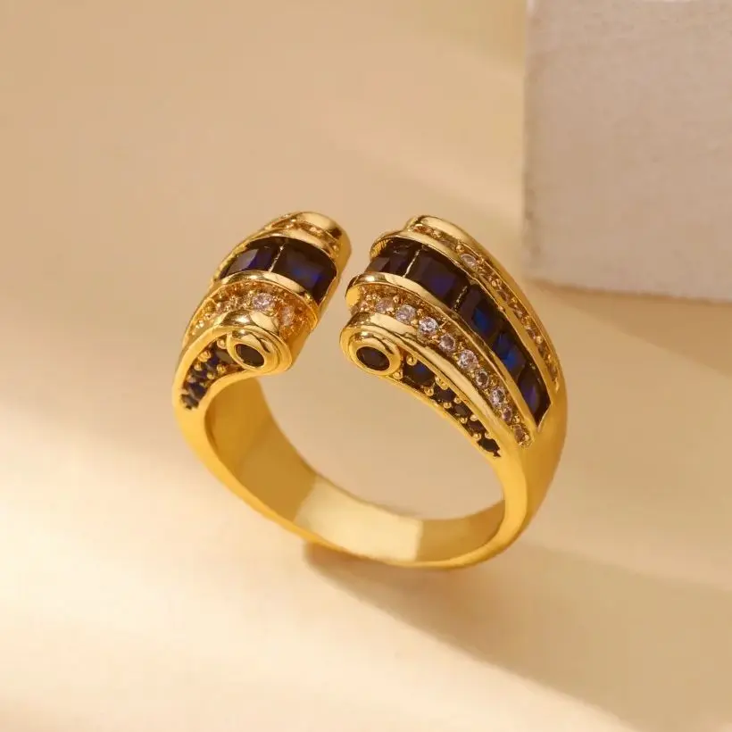 Gothic Stainless Steel Opening Finger Rings for Women