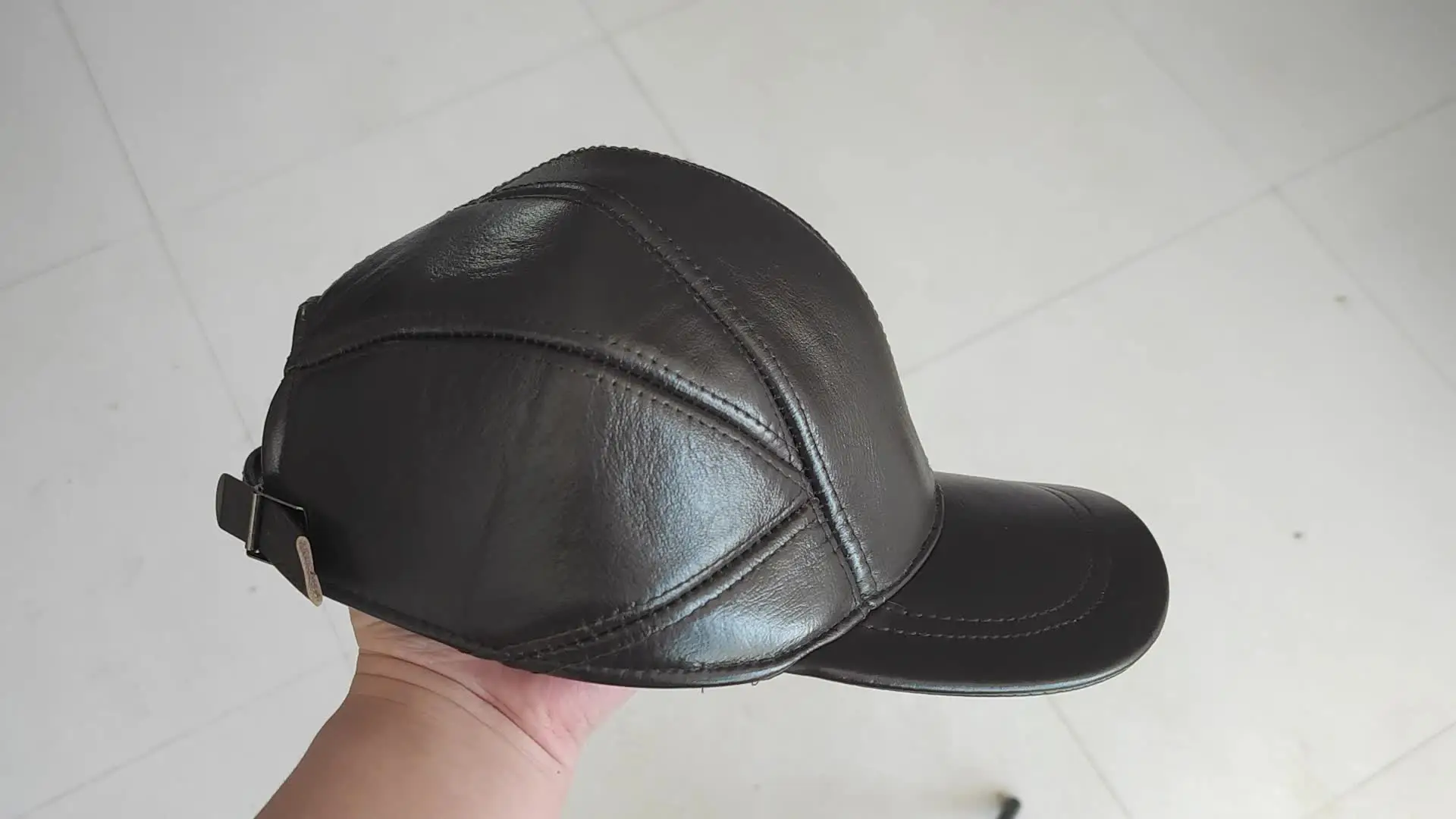 Winter Hats Leather Hats Newsboy Hat Faux Leather Men's Newsboy Caps  American Made