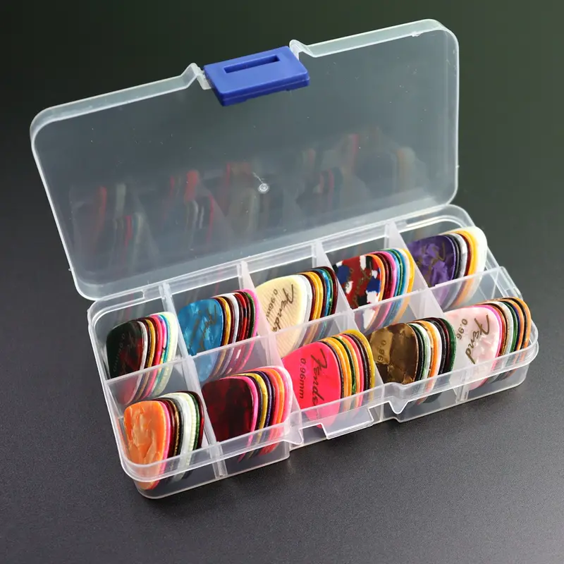 20&50&100 Pcs Acoustic Electric Guitar Picks Plectrum Celluloid Guitar Picks Accessories with Box Thickness 0.46mm-0.96mm - Image 8