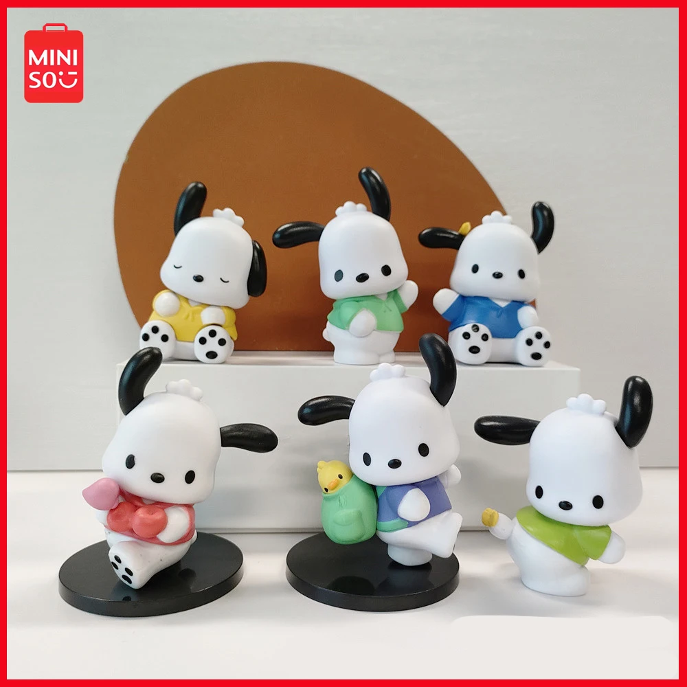 

Miniso Sanrio Pochacco Cartoon Anime Korean Fashion Dog Blind Box Series Car Decoration Home Decoration Valentine's Day Gift