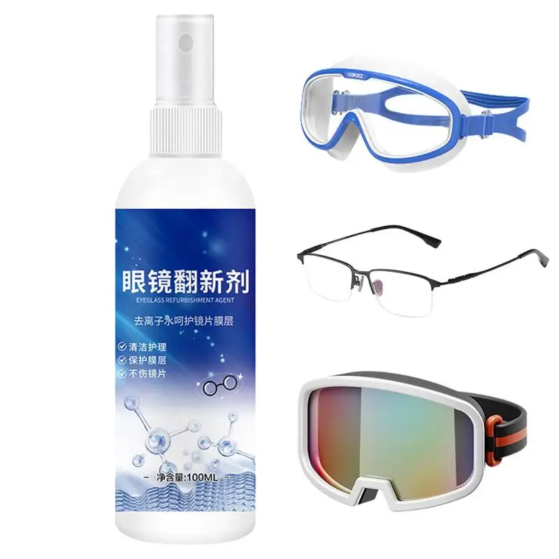 

100ml Lens Cleaner Spray Glasses Cleaner Spray Quick Drying Anti Fog Spray Long lasting Eye Glass Cleaners Spray For Glasses