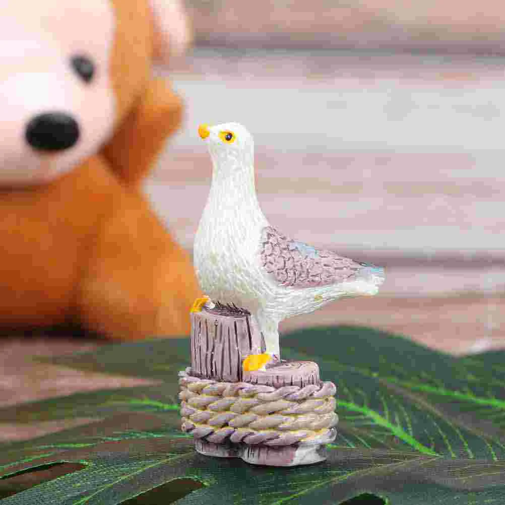 Miniature Gabbiani Fairy Garden Animal Seagull Vasi Per Piante Bonsai Craft Micro Landscape Decorazioni Fai Da Te Mini Sculture