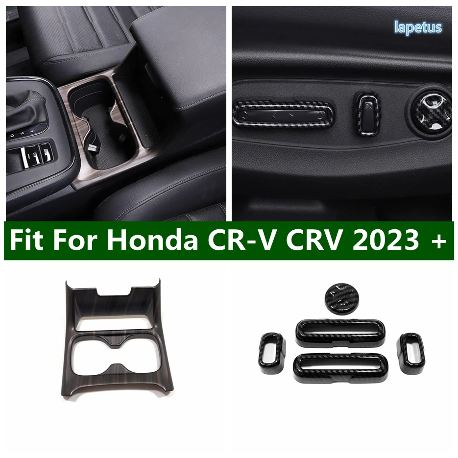 

Car Cup Stand Drinks Water Bottle Holder Decoration Seat Adjustment Switch Knob Button Cover Trim For Honda CR-V CRV 2023 2024