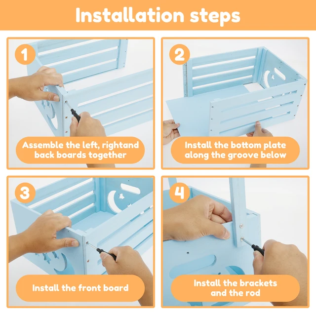 Panier Cadeau Pour Baby Shower, Paniers Pour Baby Shower, Caisse De Douche De Bébé En Bois Polyvalente, Placard De Caisse De Douche De Bébé, Caisse De Rangement Compacte Pour Bébé, Placard Pour