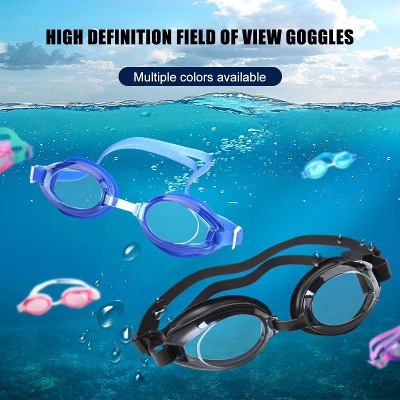 Swimming Goggles 1PC PVC Professional Swimming Goggles UV Protection Silicone Adjustable Soft Waterproof Comfortable