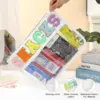 Clear Zipper Pouch for Travel Snacks Bag Nylon Clear Cosmetic Bag Makeup Travel Bag for Women with Glitter Patch Letters 6