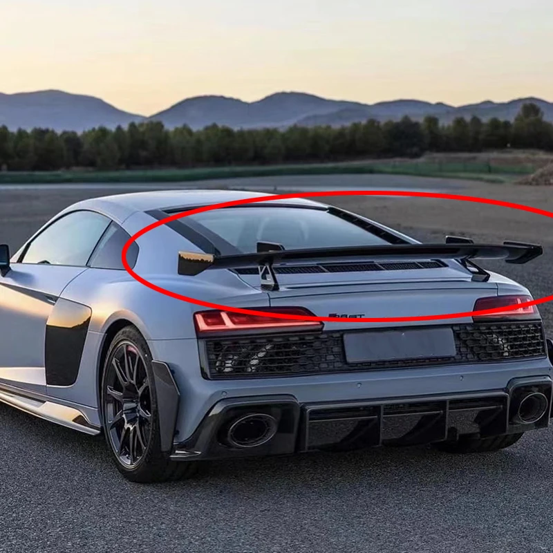Per Audi Tt Tts Ttrs R8 Mk3 Mk2 Coperchio Del Bagaglio Posteriore Spoiler Wing True Carbon Fiber Body Sport Modifica Kit