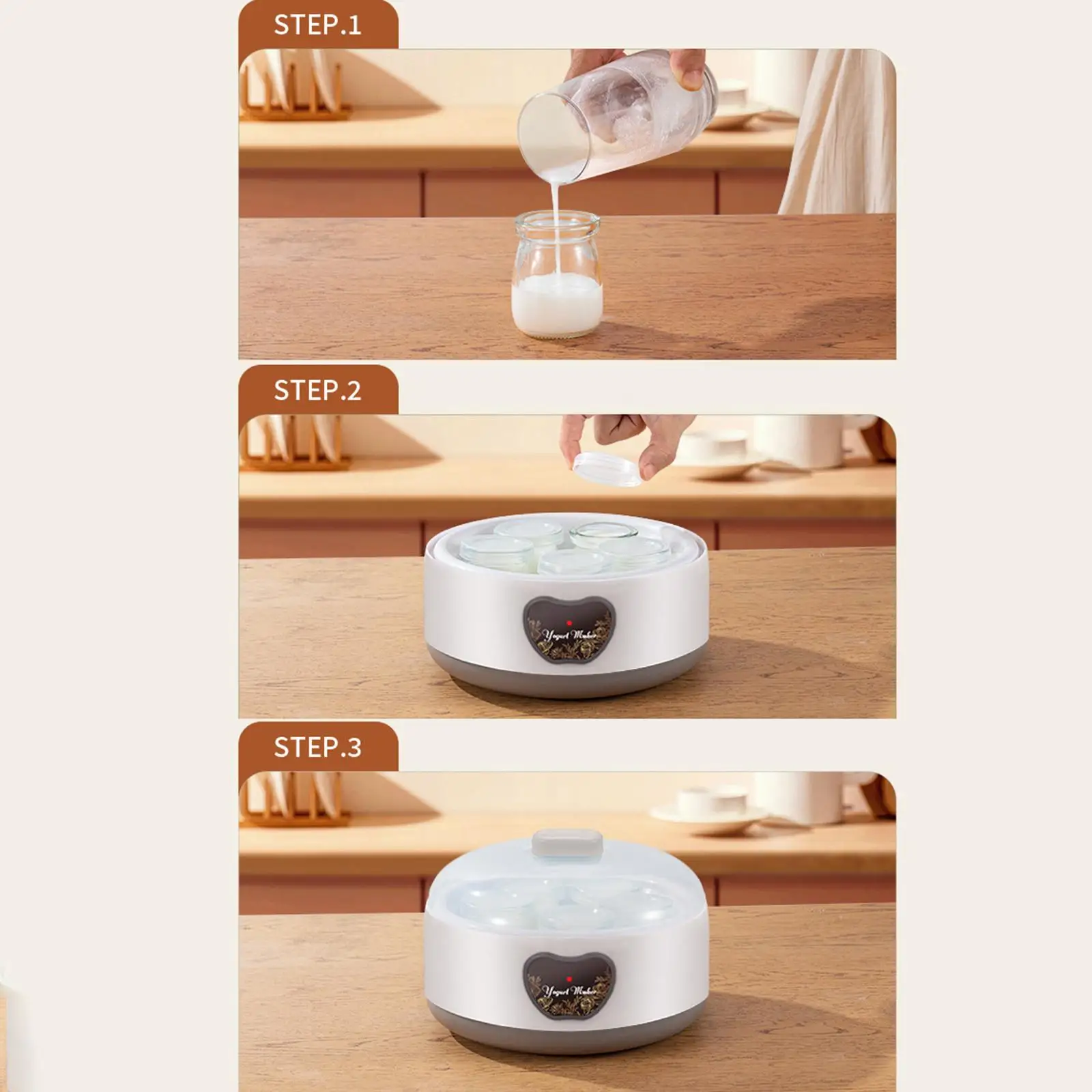 Automatic Yogurt Machine Natto Maker Constant Temp Control Homemade Yogurt Maker Compact Greek DIY Tools