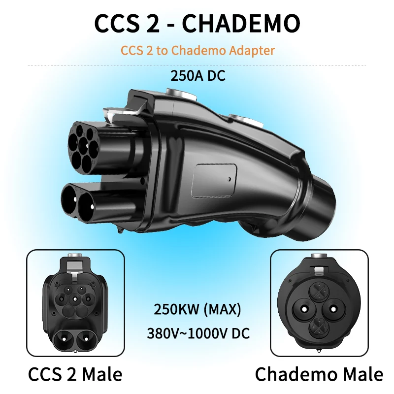 車のパーツ CHADEMO WUFEN Japan chademo EV adapter CCS2 to chademo converter 250A